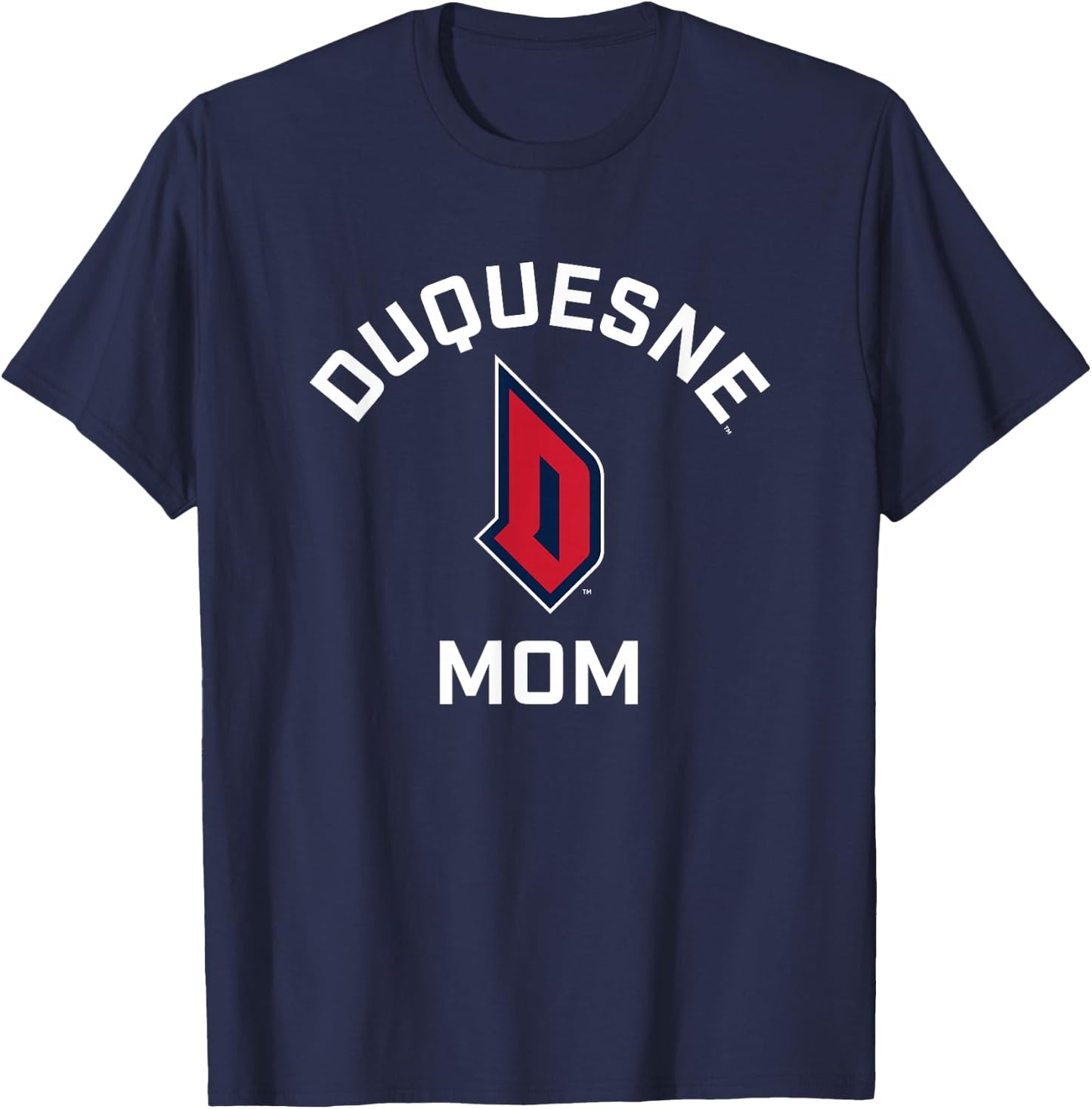 Campus Lab Duquesne University Dukes Arched Mom T-Shirt - T-Shirt | Navy