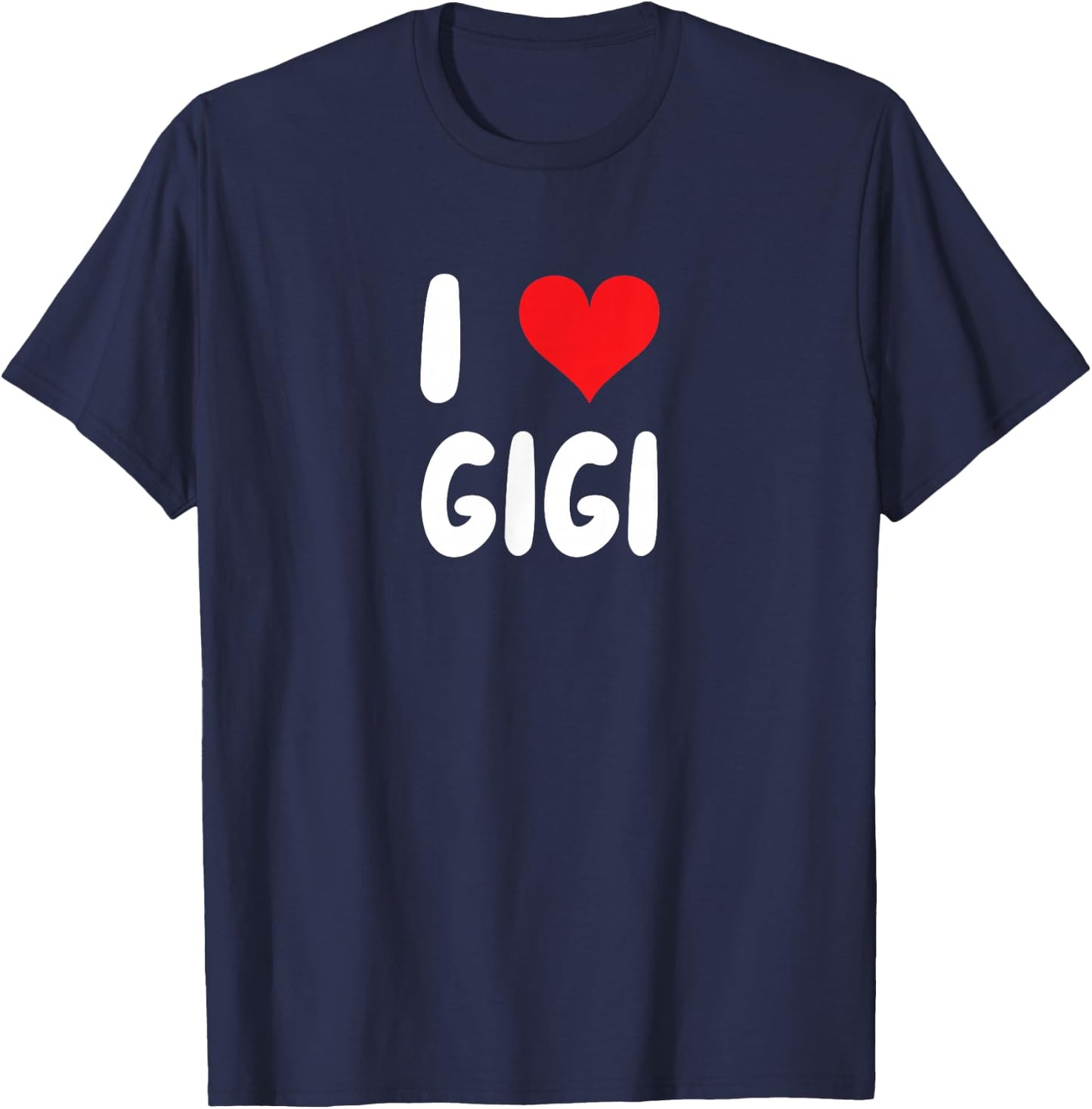 I Love Gigi - Heart T-Shirt - T-Shirt | Navy