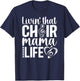 Livin' That Choir Mama Life Choir Mom Of A Choir Member T-Shirt - T-Shirt | Navy