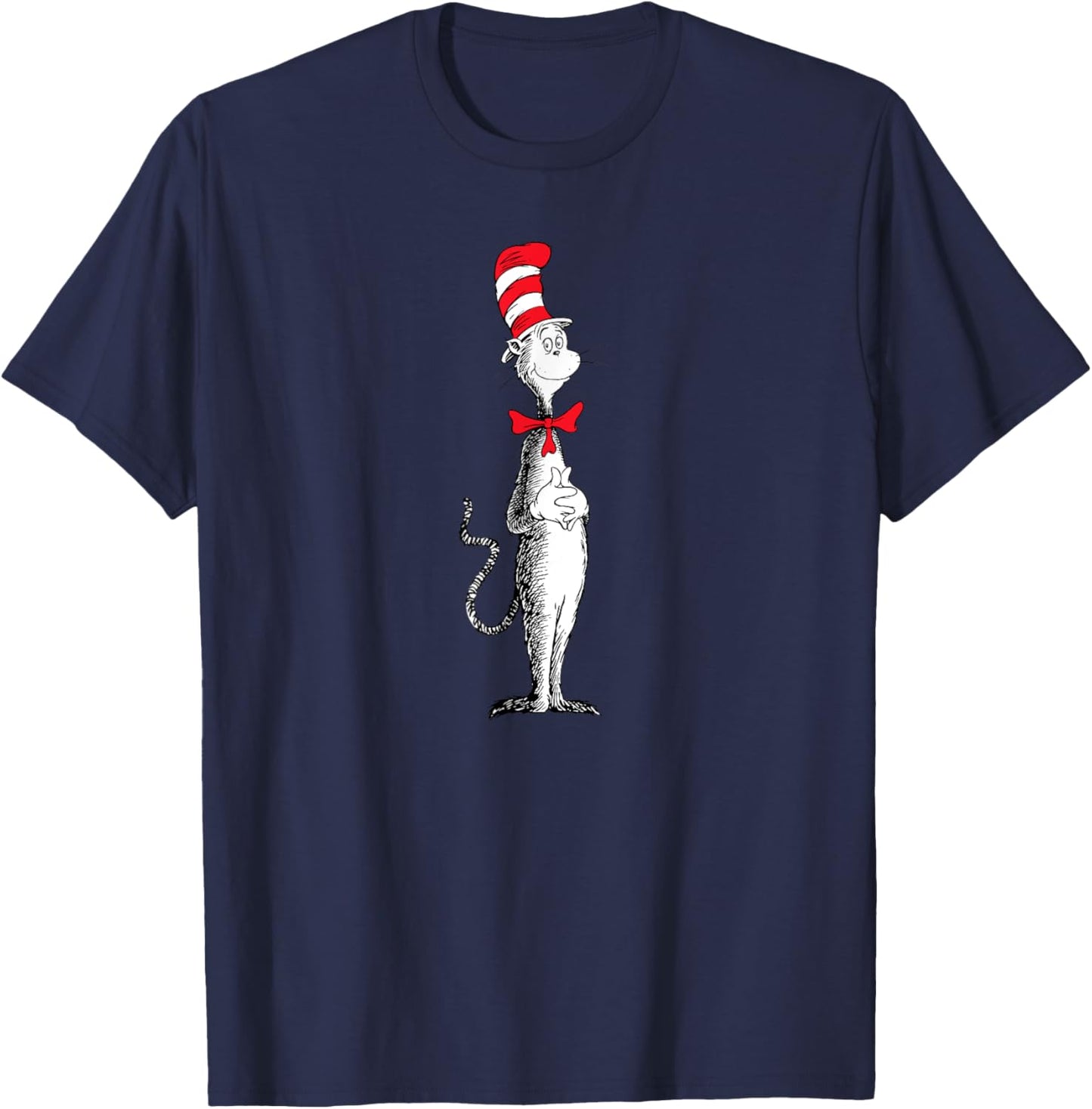 Dr. Seuss Standing Cat T-Shirt - T-Shirt | Navy