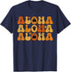 Cute Aloha Boo Ghost Halloween Tropical Spooky Hawai Trip T-Shirt - T-Shirt | Navy