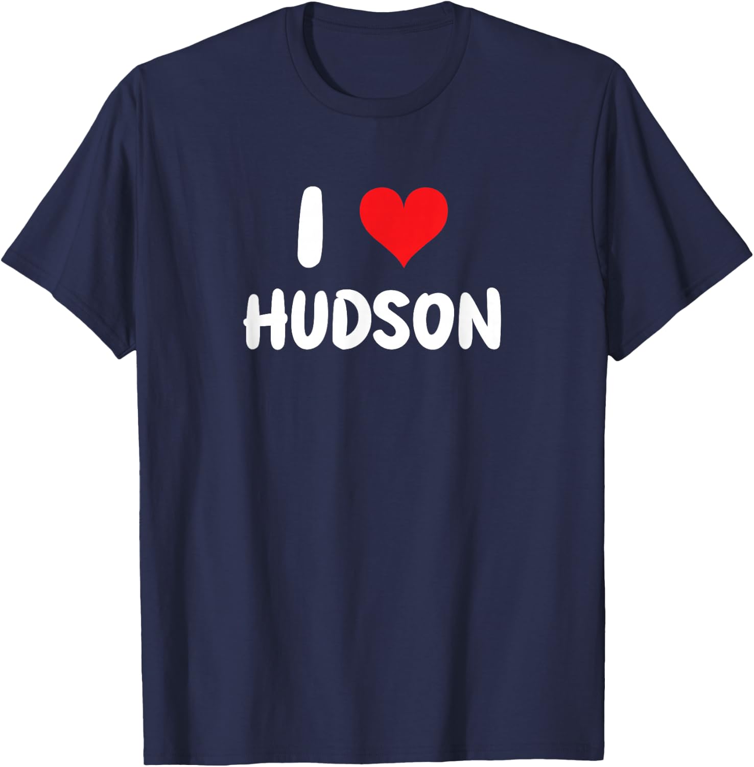 I Love Hudson - Heart T-Shirt - T-Shirt | Navy