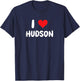 I Love Hudson - Heart T-Shirt - T-Shirt | Navy