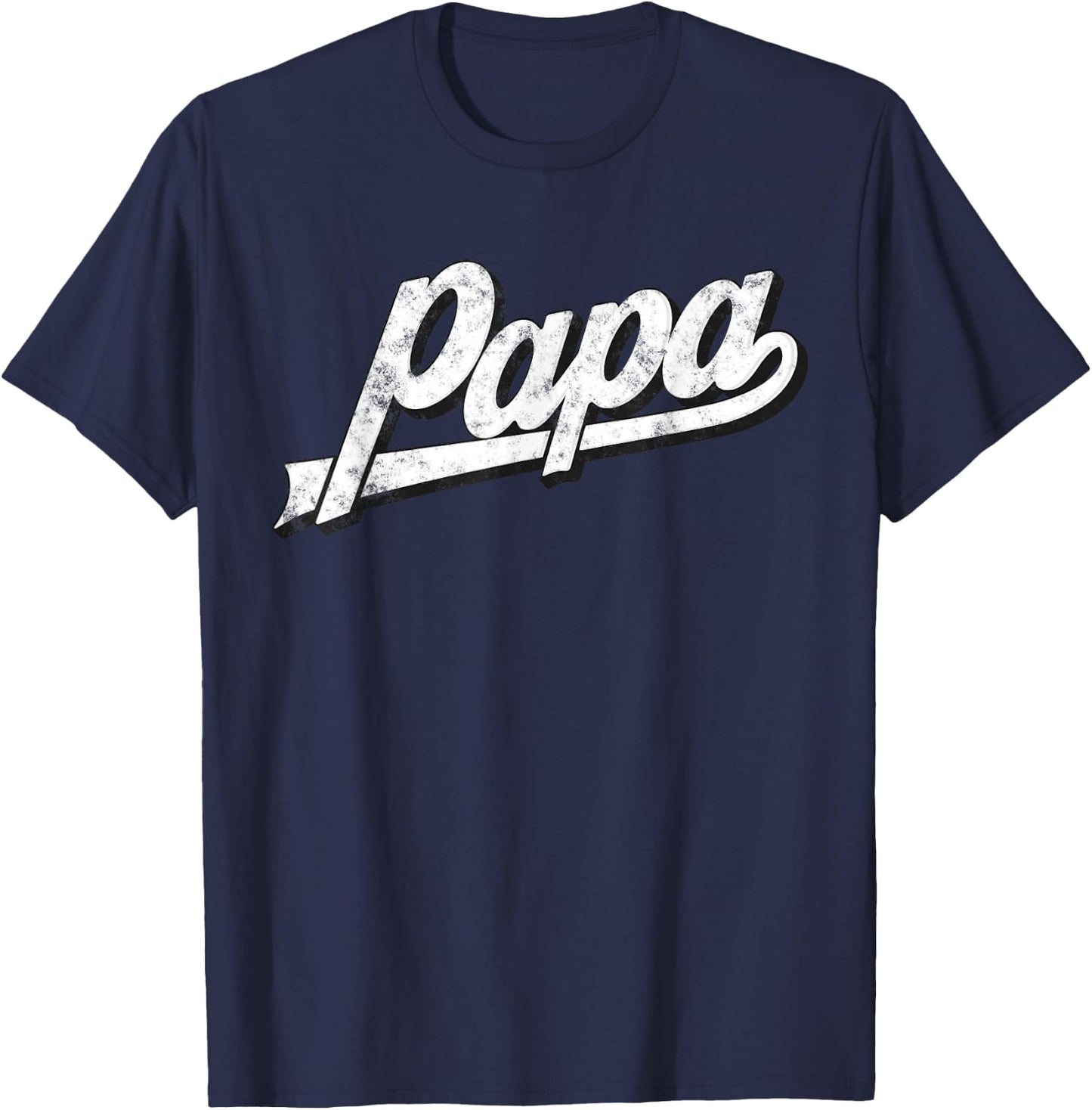 Papa Retro Style Funny Father’s Day Gifts For Dad Grandpa T-Shirt - T-Shirt | Navy