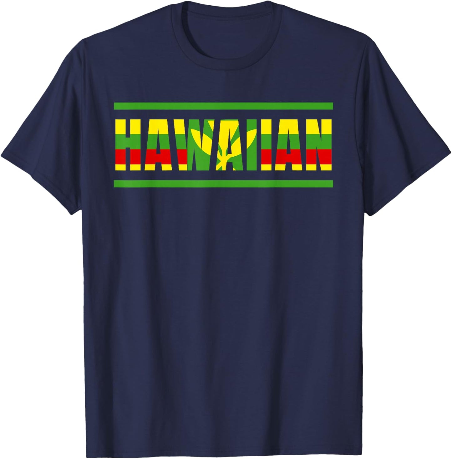 Kanaka Maoli Native Hawaiian Islands Hawaii Flag T-Shirt - T-Shirt | Navy
