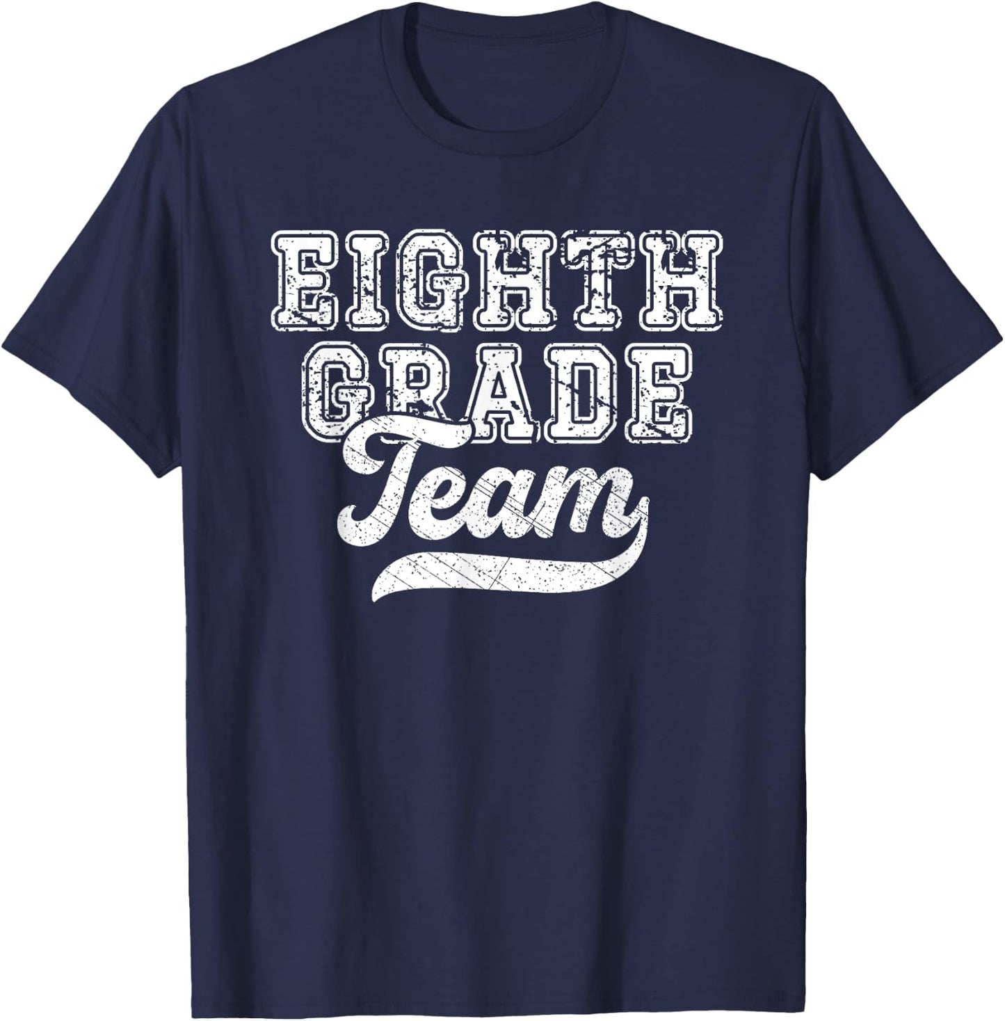 Teachers eighth Grade Retro Back To School Team 8th Grade T-Shirt - T-Shirt | Navy