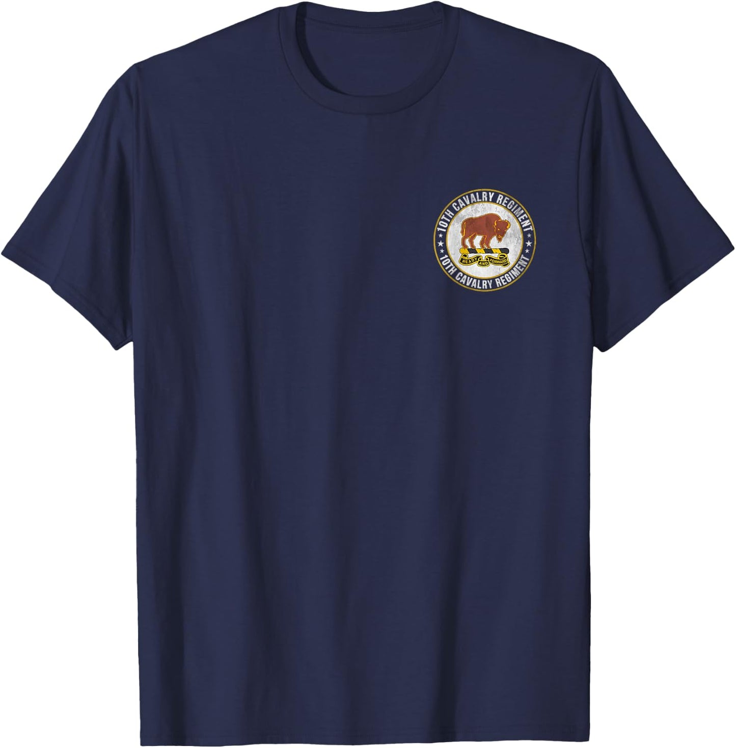 10th Cavalry Regiment Military Veterans Day Father Day T-Shirt - T-Shirt | Navy