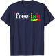 Free-ish Since 1865 Black Women Men Juneteenth Freedom T-Shirt - T-Shirt | Navy