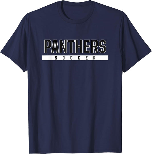 Panthers Lufkin High School Soccer T-Shirt - T-Shirt | Navy