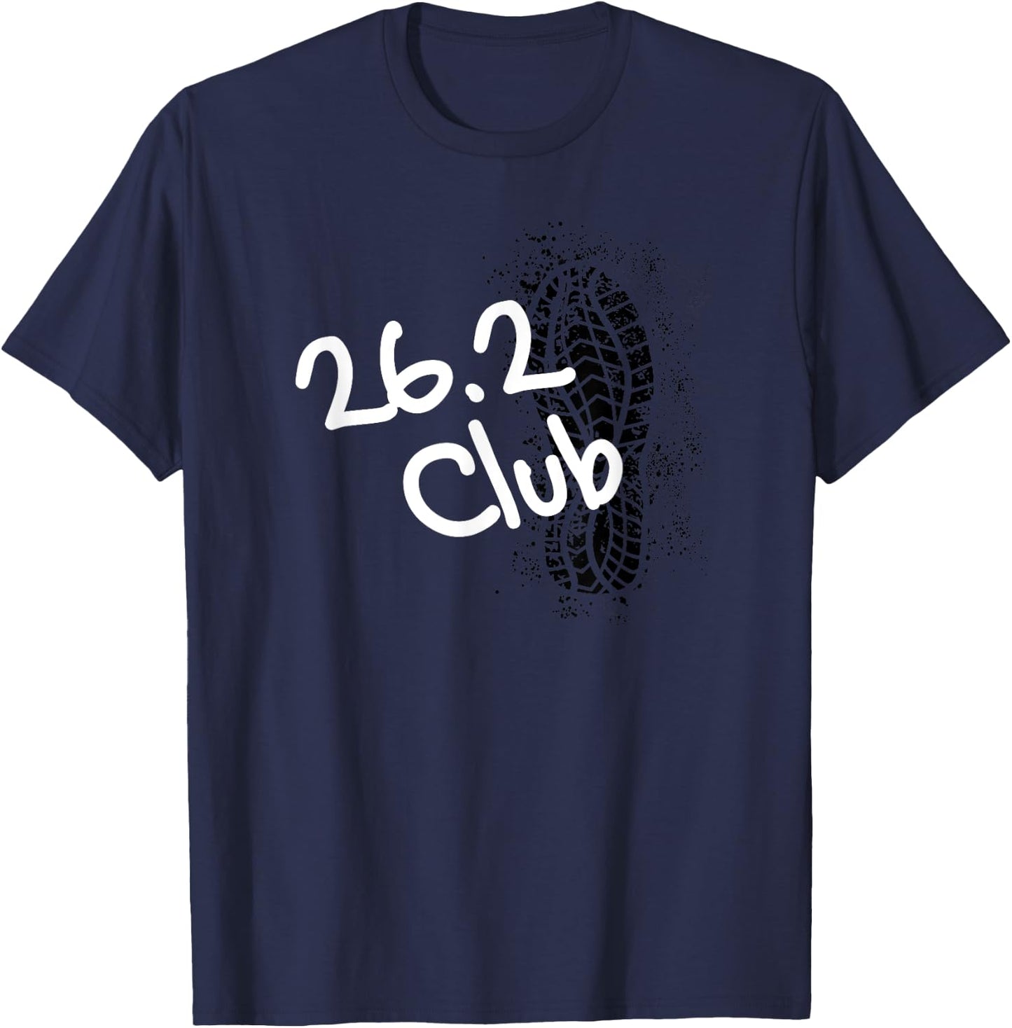 26.2 club Marathon finisher running and jogging T-Shirt - T-Shirt | Navy