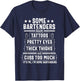Bartender Gift Women Men Thighs Funny Bartending Mixologist Small T-Shirt - T-Shirt | Navy