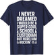 School Custodian Design Women Custodian Appreciation T-Shirt - T-Shirt | Navy