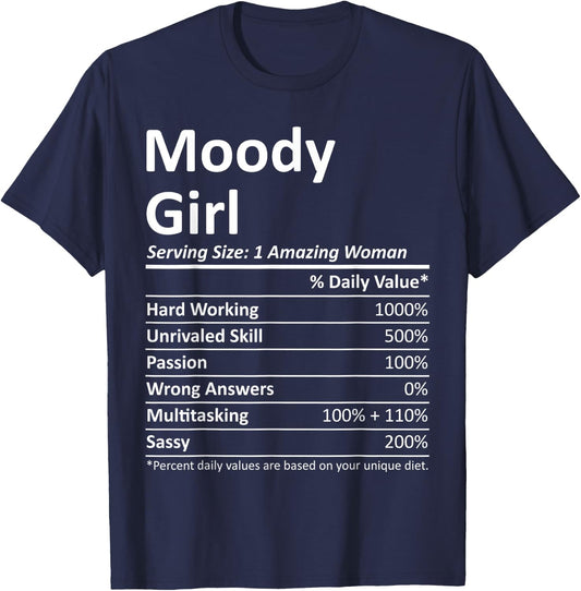 MOODY GIRL AL ALABAMA Funny City Home Roots USA Gift T-Shirt - T-Shirt | Navy
