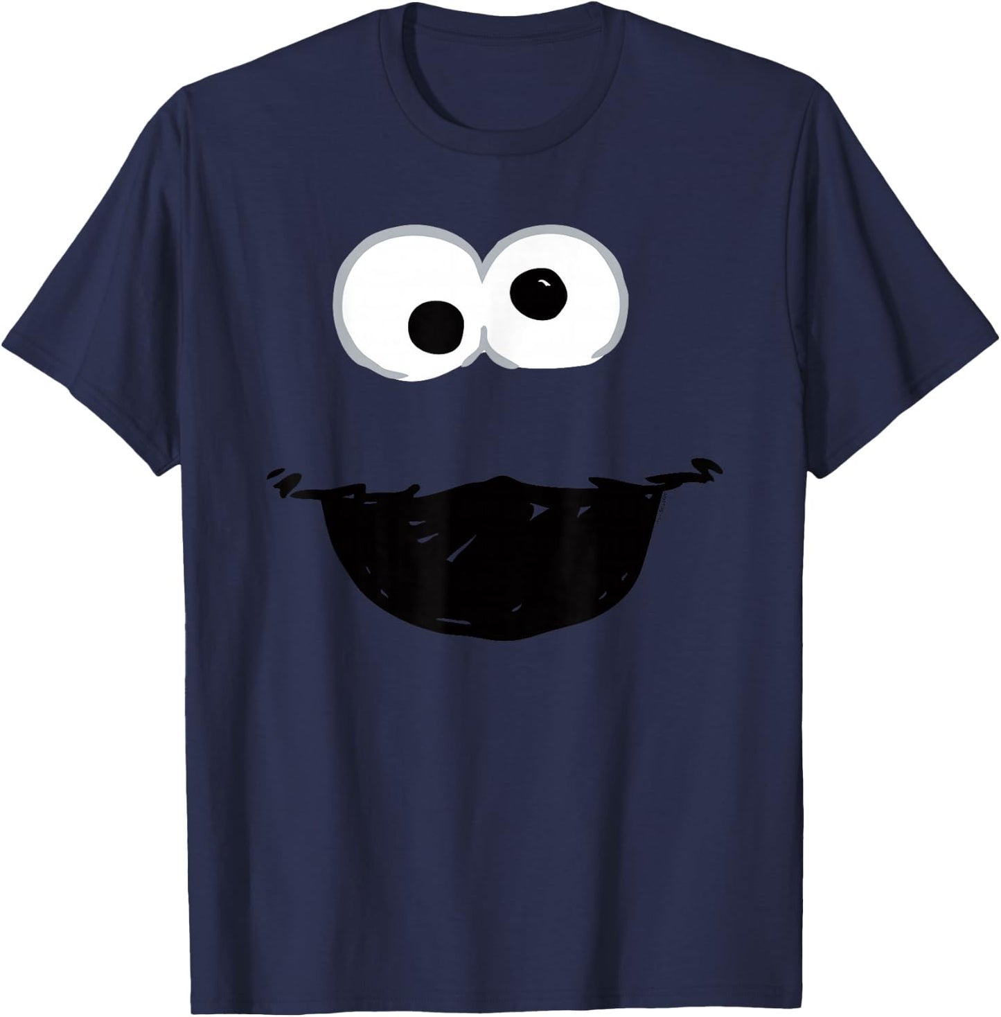 Sesame Street Cookie Monster Crayon Sketch Halloween Costume T-Shirt - T-Shirt | Navy