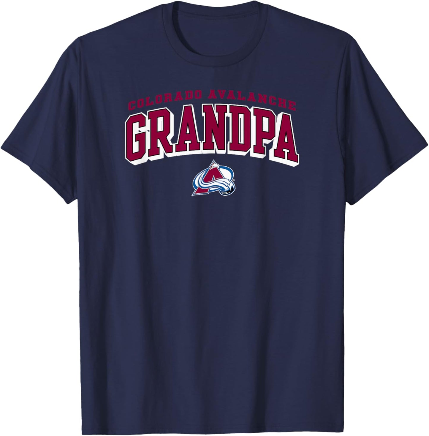 Colorado Avalanche Grandpa Arch Navy NHL Officially Licensed T-Shirt - T-Shirt | Navy