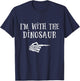 Im with dinosaur matching partner couple costume halloween T-Shirt - T-Shirt | Navy