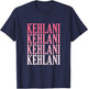Retro Individual Name Name Kehlani T-Shirt - T-Shirt | Navy