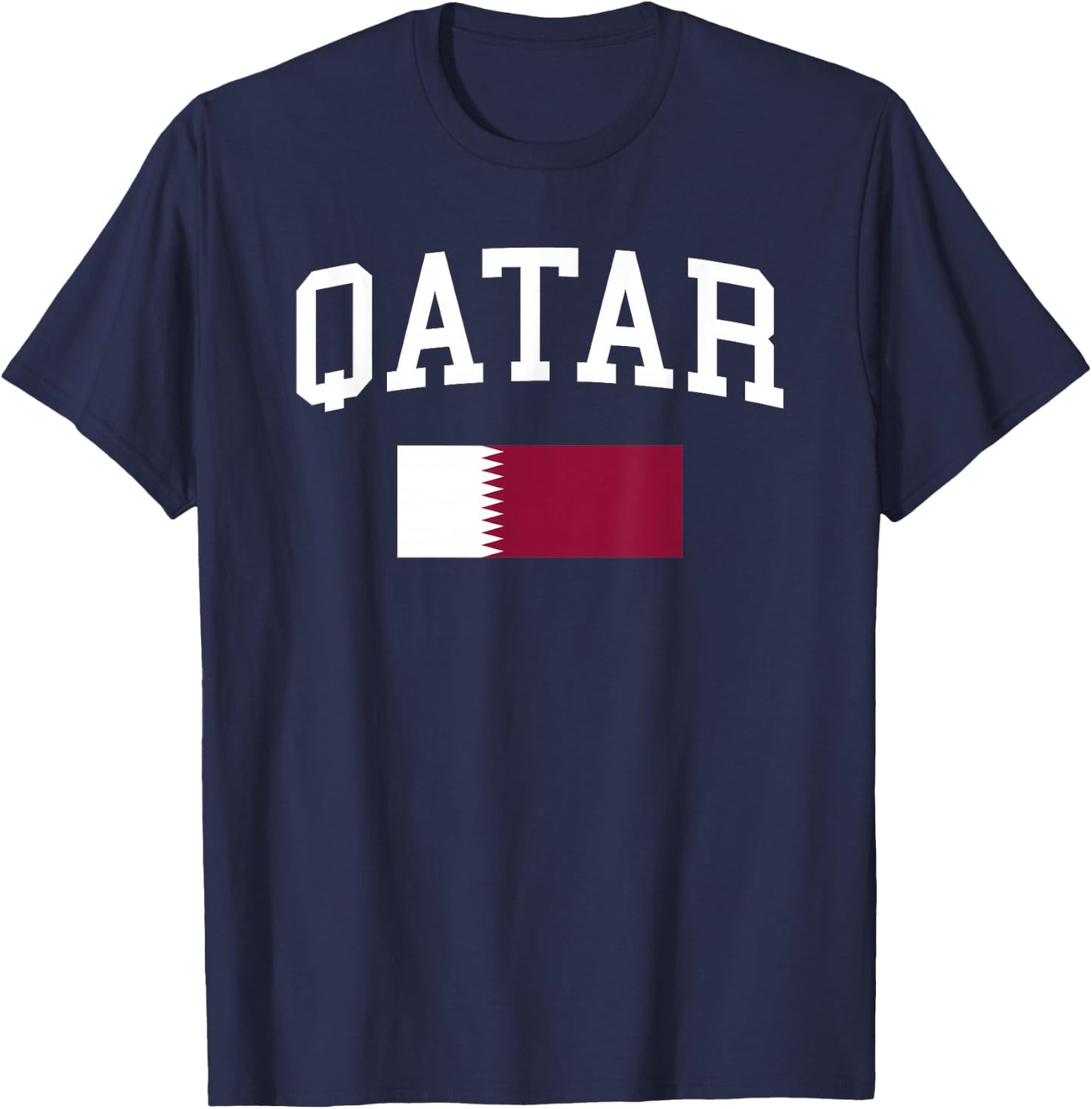 Qatari Flag Men Women Kids Qatar T-Shirt - T-Shirt | Navy