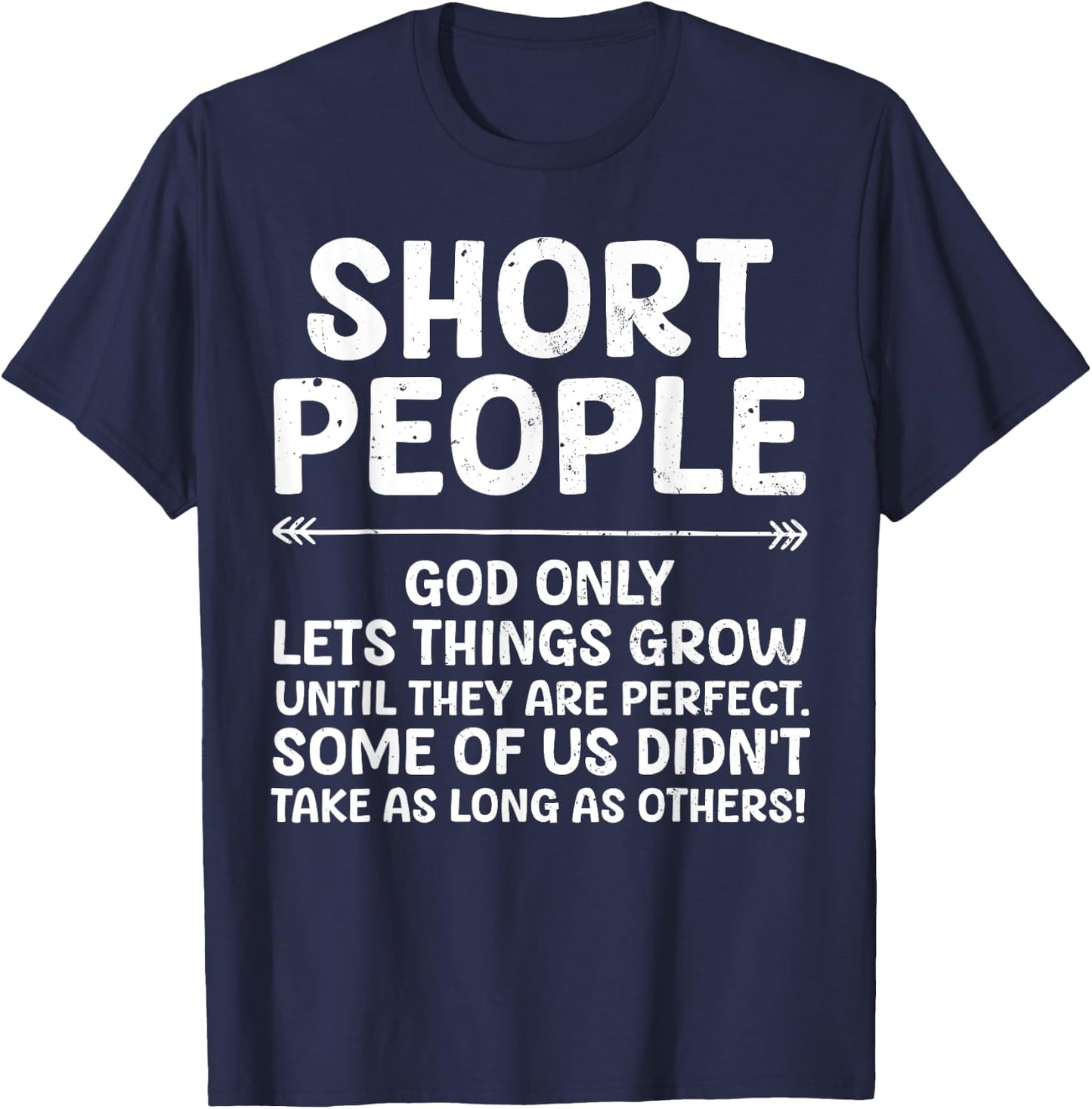 Funny Short People Art Women Short Girl Short People T-Shirt - T-Shirt | Navy