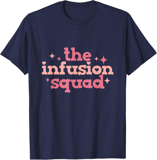 Retro The Infusion Squad, IV Infusion Nurses, Healthcare T-Shirt - T-Shirt | Navy