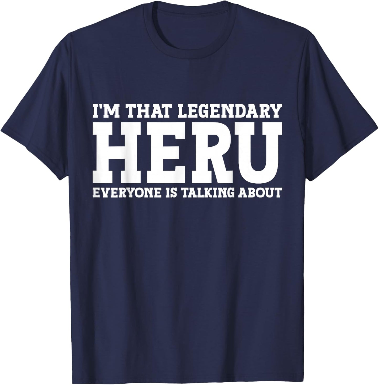 Heru Personal Name First Name Funny Heru T-Shirt - T-Shirt | Navy