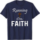 Running on Faith Runner T-Shirt - T-Shirt | Navy