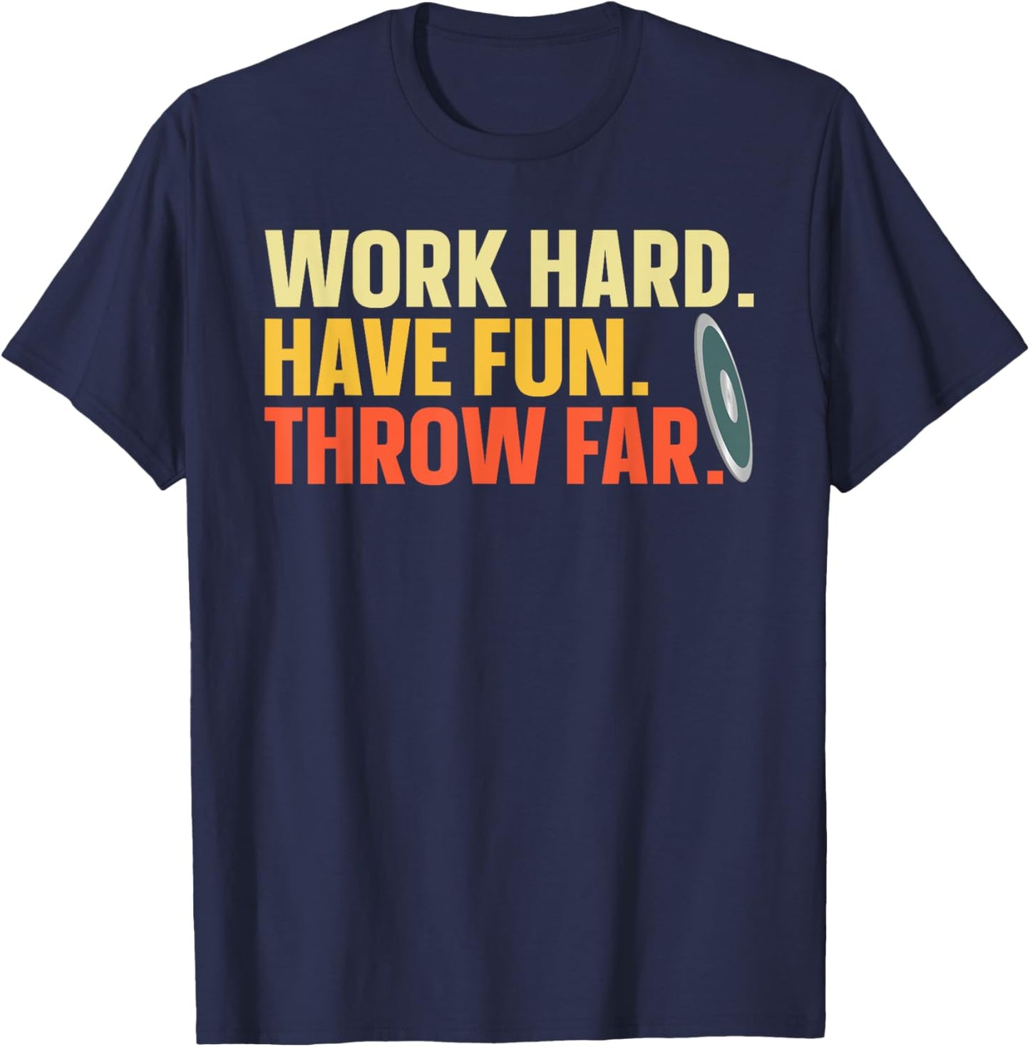 Best Discus Throwing Design Women Discus Thrower T-Shirt - T-Shirt | Navy