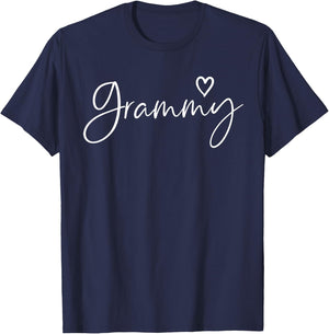Grammy Gifts Grandma Heart Mother's Day Grammy T-Shirt - T-Shirt | Navy