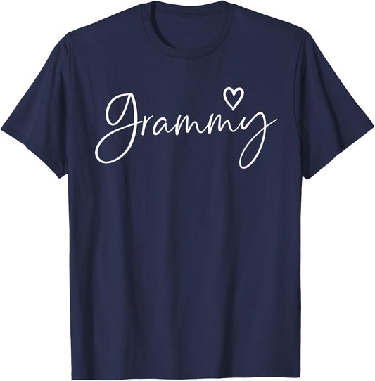 Grammy Gifts Grandma Heart Mother's Day Grammy T-Shirt - T-Shirt | Navy