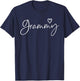 Grammy Gifts Grandma Heart Mother's Day Grammy T-Shirt - T-Shirt | Navy
