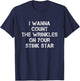 I Wanna Count The Wrinkles On Your Stink Star T-Shirt - T-Shirt | Navy