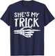 She's My Trick Matching Couple Halloween Costume Boyfriend T-Shirt - T-Shirt | Navy