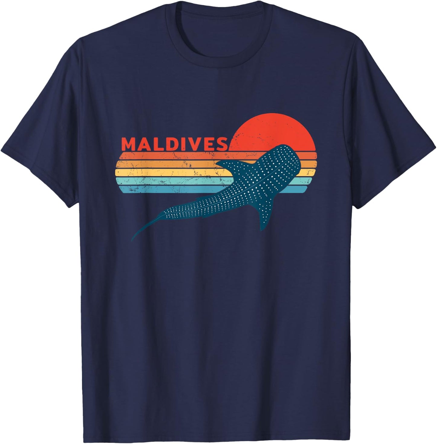 Whale Shark Maldives Diving T-Shirt - T-Shirt | Navy