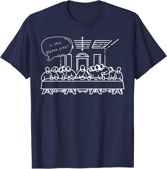 Funny Is This Gluten Free Christian Religious Faith T-Shirt - T-Shirt | Navy