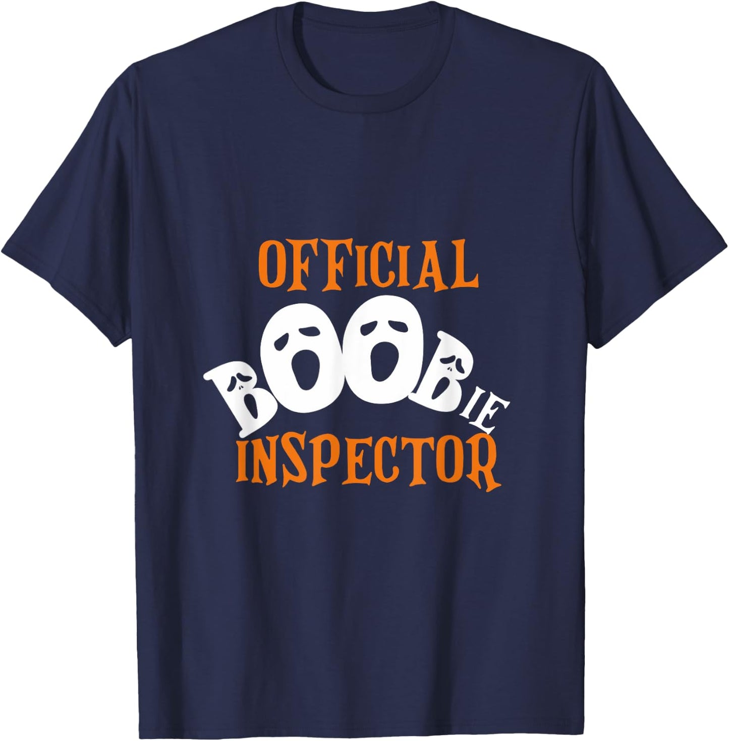 Official Boobie Inspector Halloween T-Shirt - T-Shirt | Navy