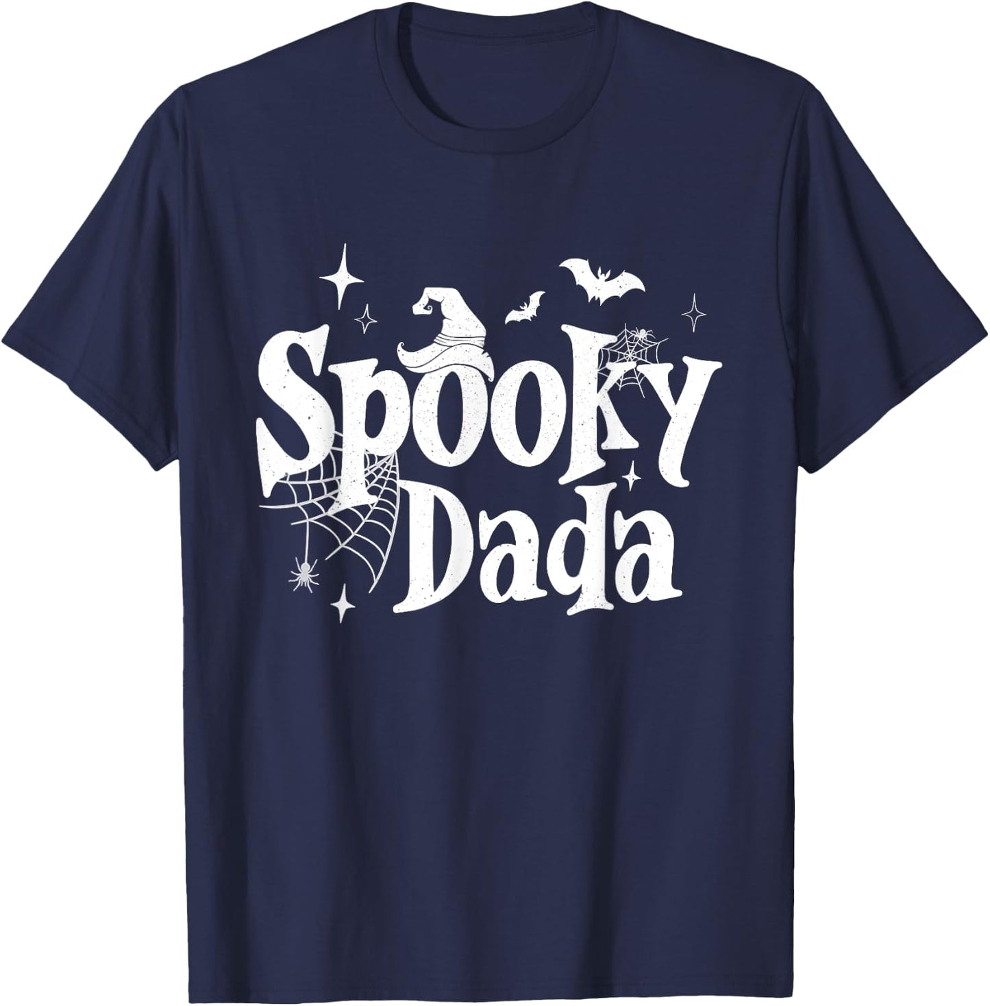 Spooky Dada Witch Funny Halloween Costume Dad Grandpa Men T-Shirt - T-Shirt | Navy