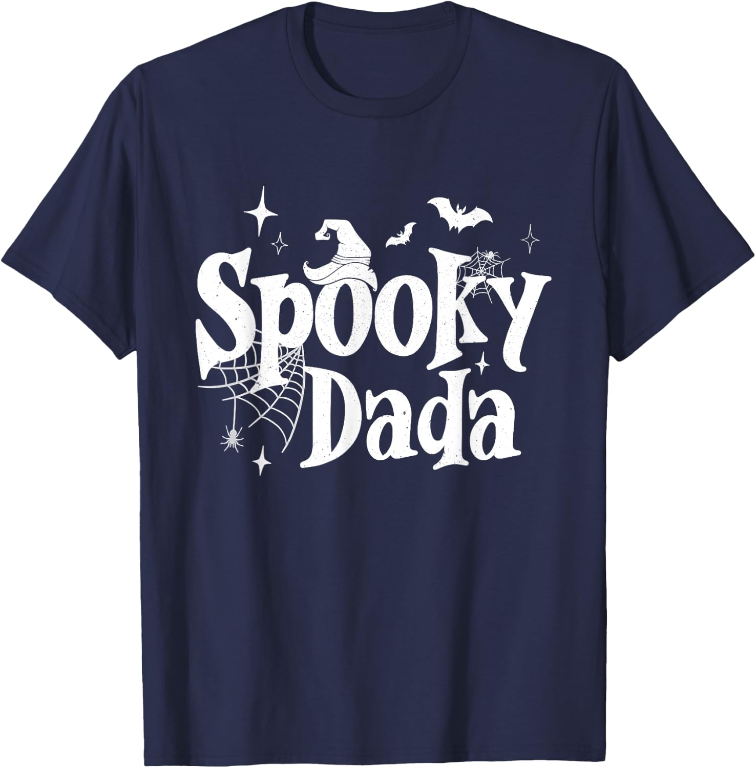 Spooky Dada Witch Funny Halloween Costume Dad Grandpa Men T-Shirt - T-Shirt | Navy