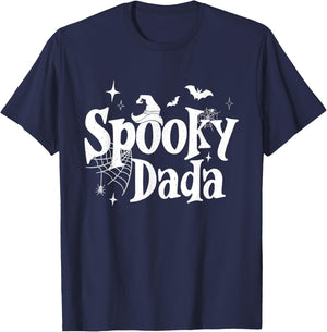Spooky Dada Witch Funny Halloween Costume Dad Grandpa Men T-Shirt - T-Shirt | Navy