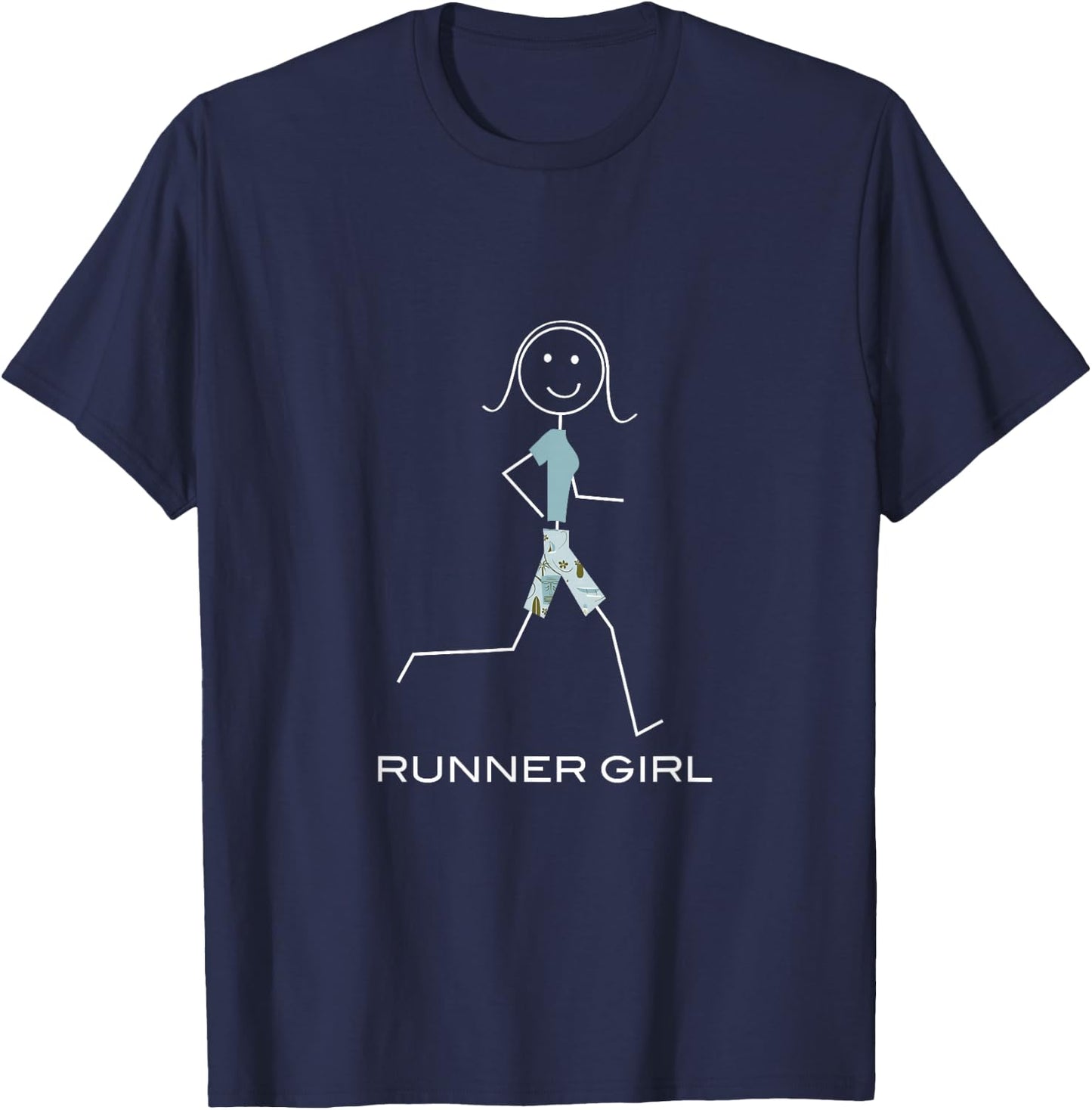 Funny Running, Jogger, Girls Runner T-Shirt - T-Shirt | Navy
