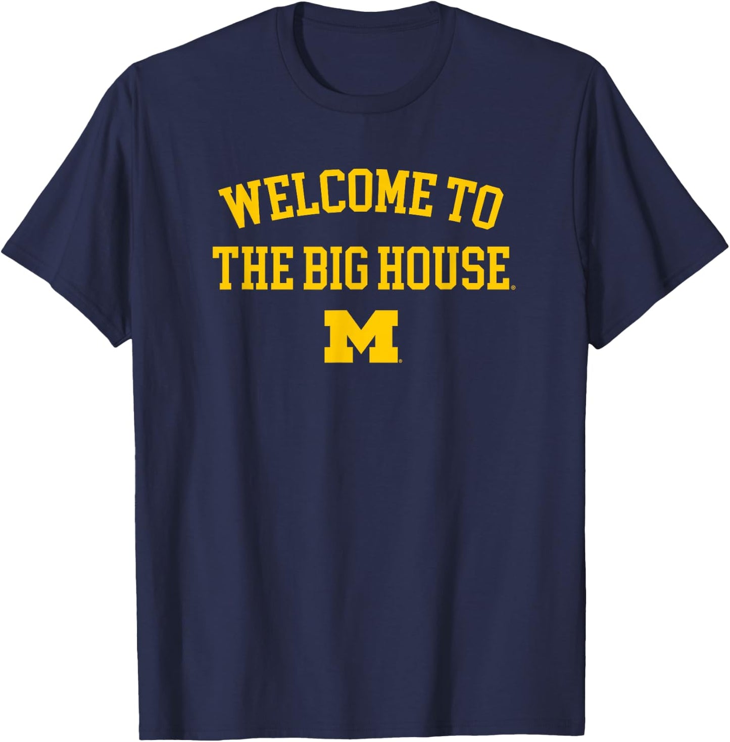University of Michigan Wolverines U of M The Big House T-Shirt - T-Shirt | Navy