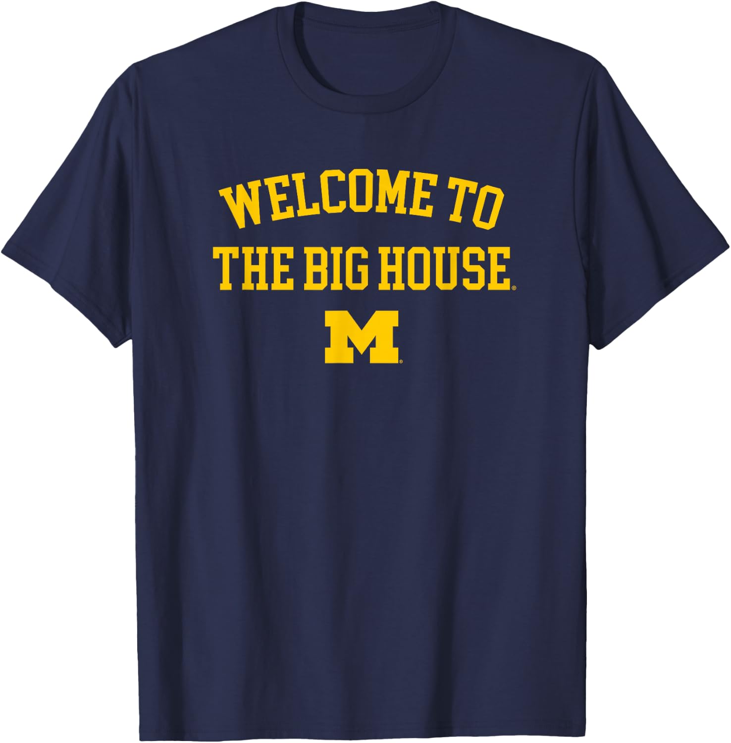 University of Michigan Wolverines U of M The Big House T-Shirt - T-Shirt | Navy