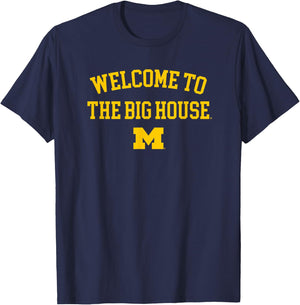 University of Michigan Wolverines U of M The Big House T-Shirt - T-Shirt | Navy