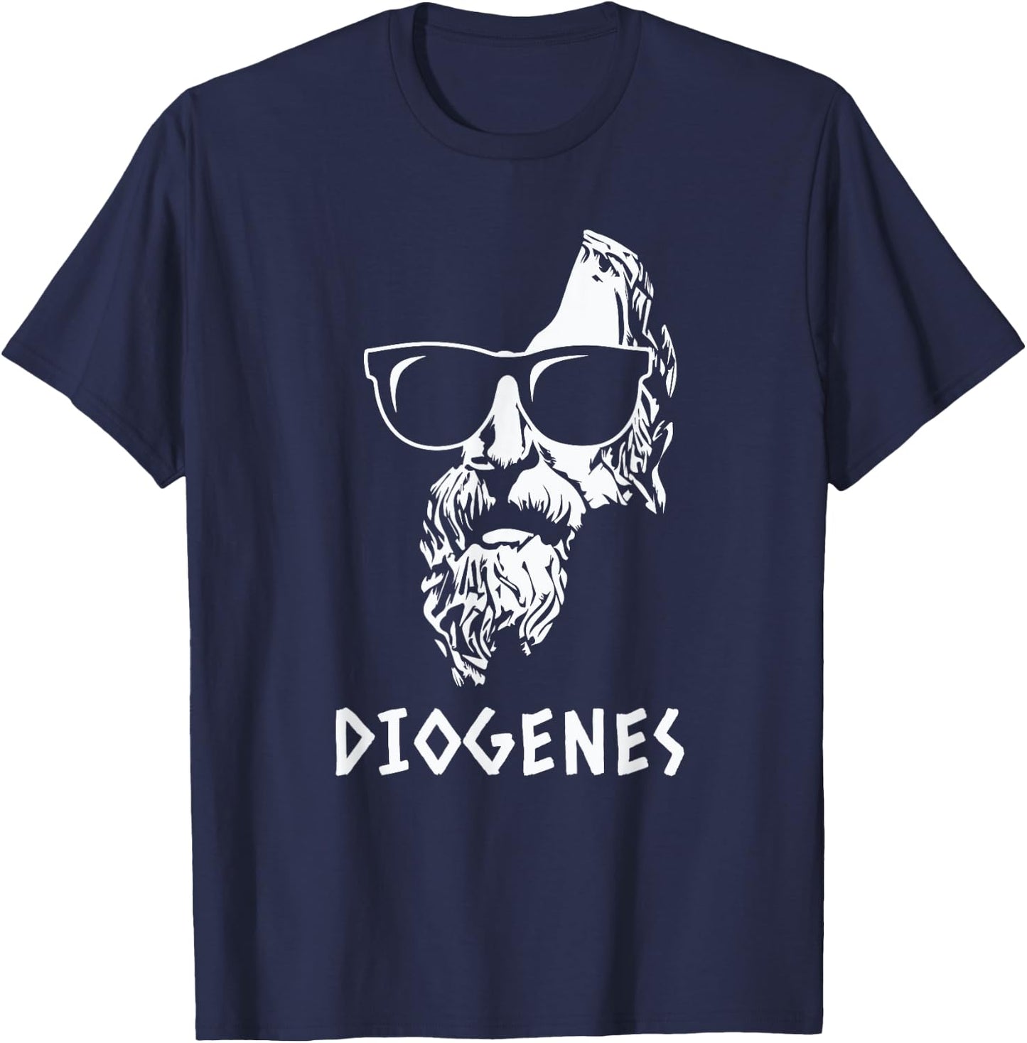 Diogenes Stoic Philosopher Ancient Greek Wisdom Quote T-Shirt - T-Shirt | Navy