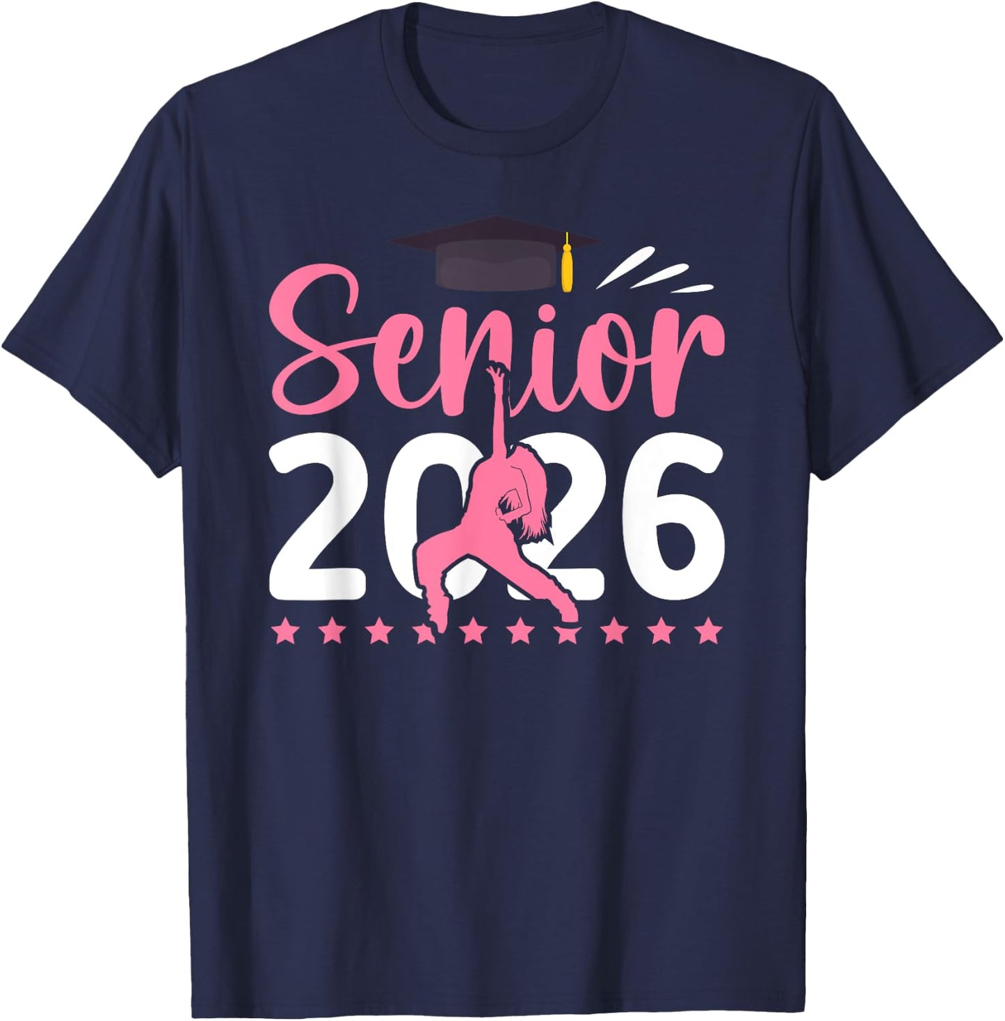 Senior Dancer 2026 Graduation Dance Senior 2026 T-Shirt - T-Shirt | Navy