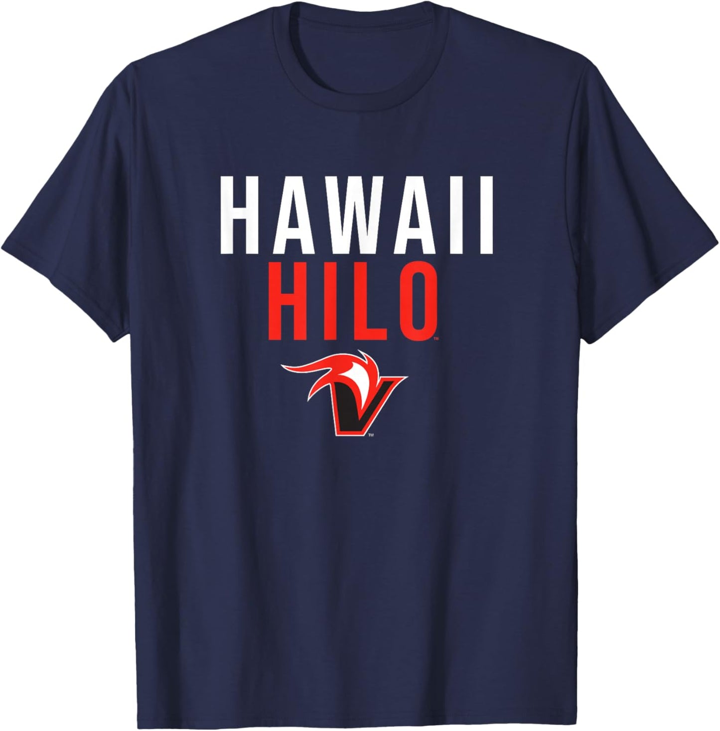 University of Hawaii at Hilo Vulcans Stacked T-Shirt - T-Shirt | Navy
