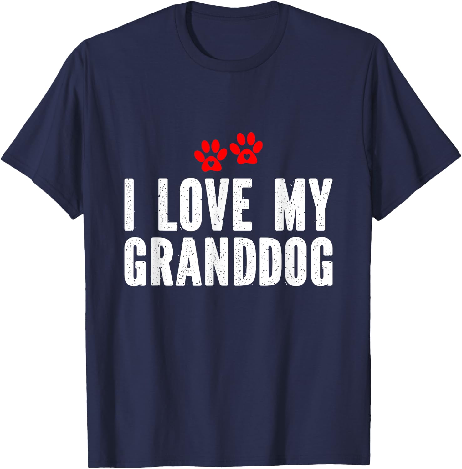 I Love My Granddog T-Shirt - T-Shirt | Navy