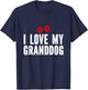 I Love My Granddog T-Shirt - T-Shirt | Navy