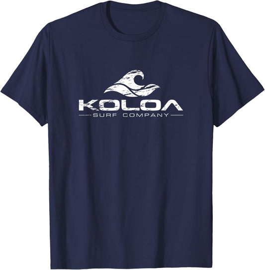 Koloa Surf Vintage Wave Logo Lightweight, Graphic T-Shirt - T-Shirt | Navy