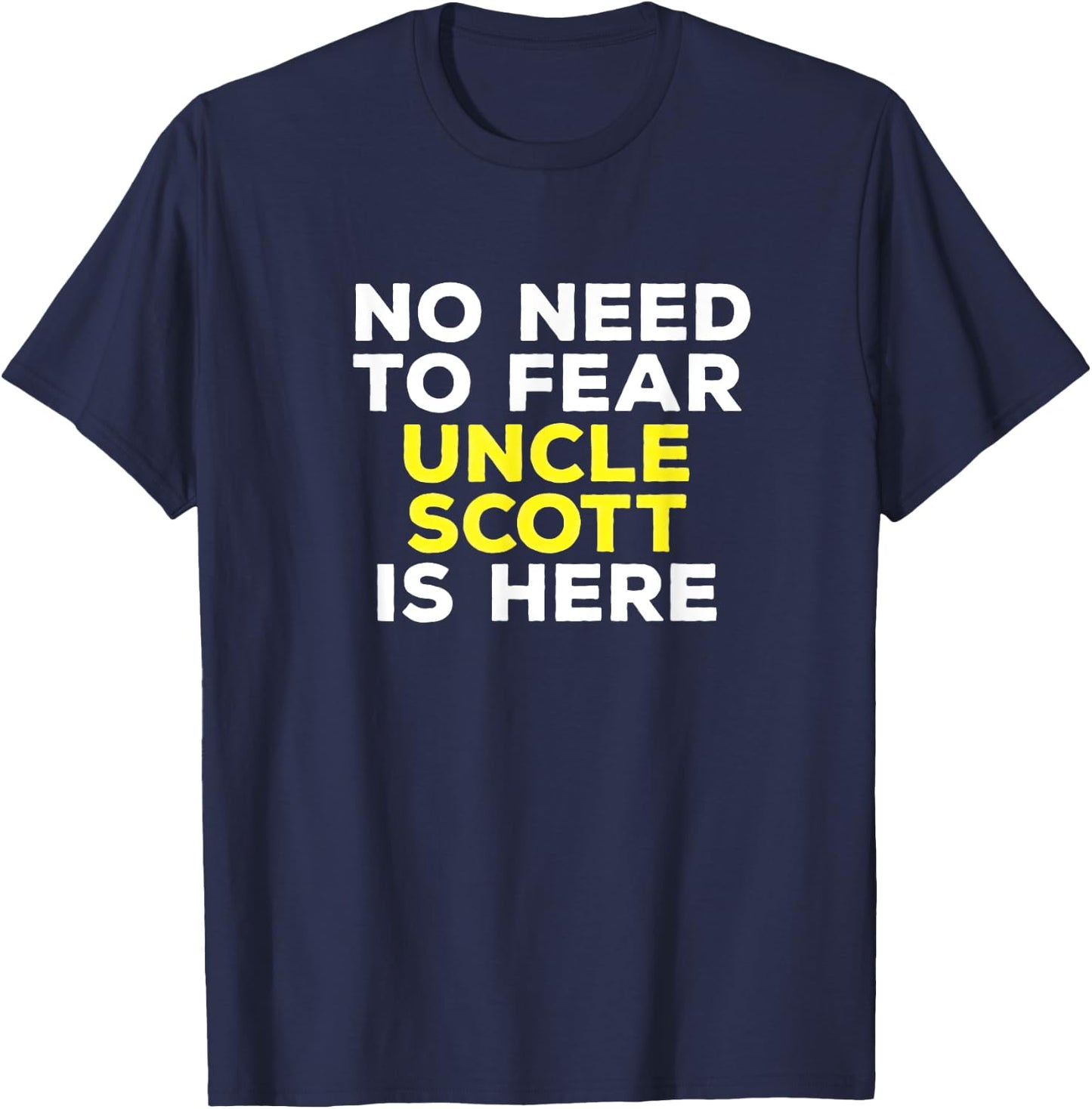 SCOTT Funny Uncle Gift Family Graphic Name T-Shirt - T-Shirt | Navy