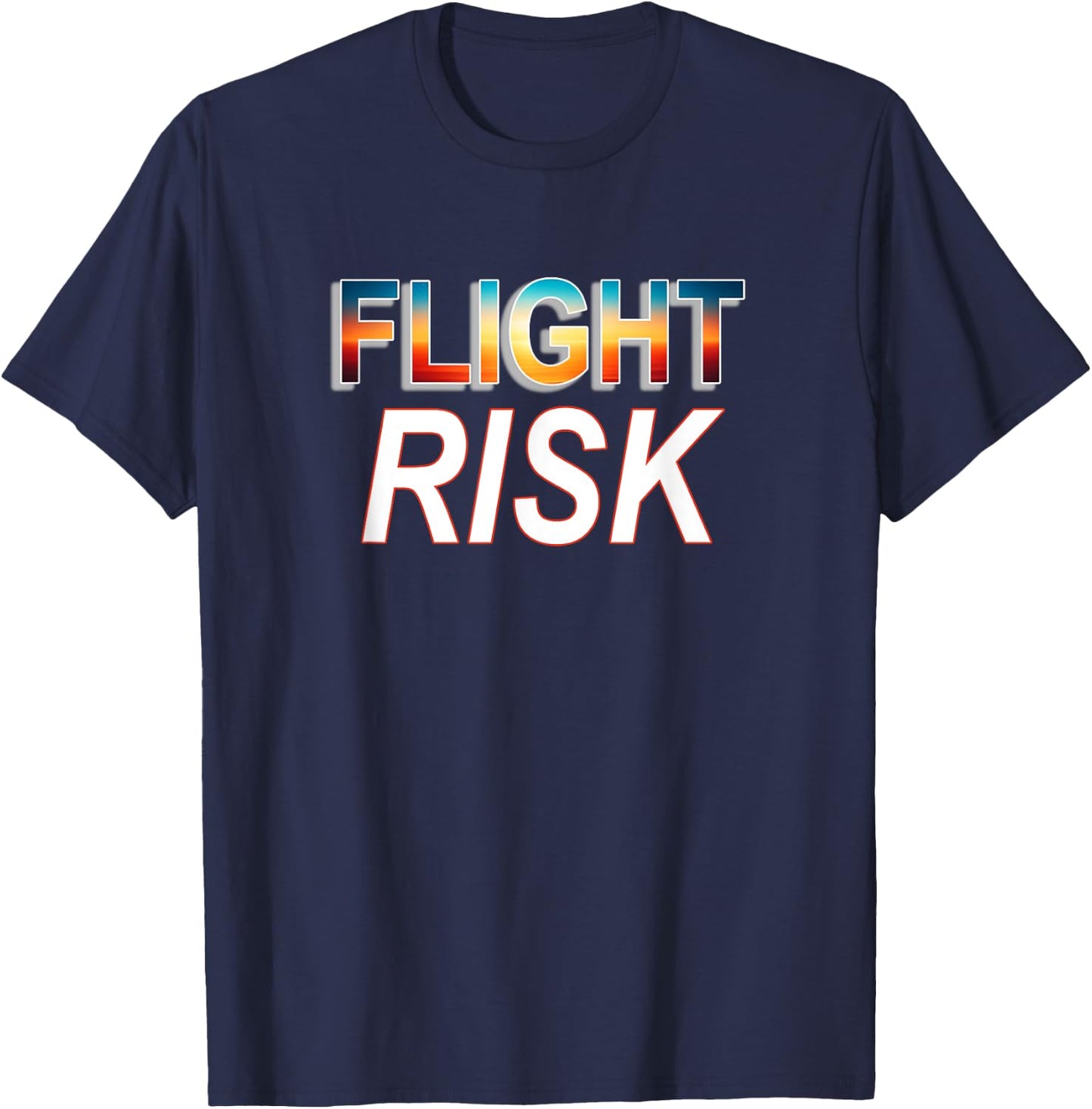Adrenaline Seeker's Badge: Flight Risk T-Shirt - T-Shirt | Navy